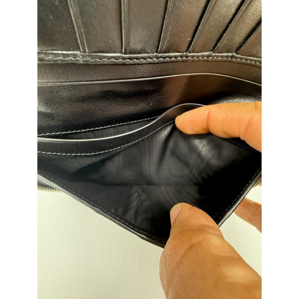 Prada Large Spazzolato Blue & Black Wallet/Clutch Organizer*Limited Edition*EUCC - Picture 7 of 15